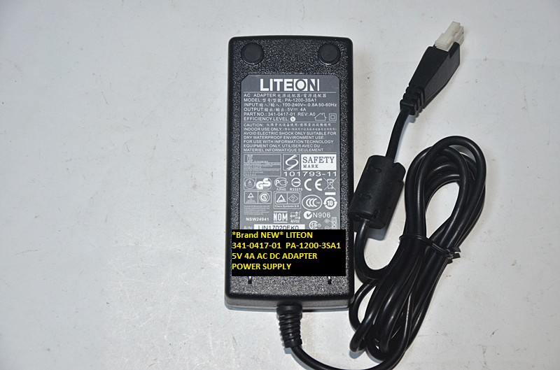 *Brand NEW* LITEON 341-0417-01 PA-1200-3SA1 5V 4A AC DC ADAPTER POWER SUPPLY